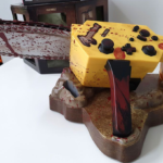 Controle joystick em formato de serra elétrica de Resident Evil 4 - Item raro de colecionador